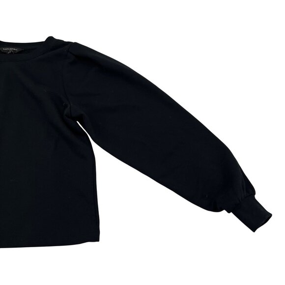 Banana Republic Womens Black Crew Neck Sweatshirt XS - Picture 5 of 6